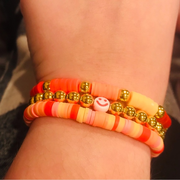Summer Sunshine Clay Bead Bracelet. - Picture 1 of 1